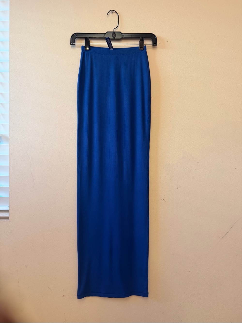 Skims Blue Long Pencil Skirt XXS